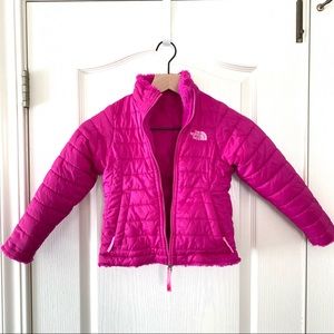 The North Face girl’s reversible fleece jacket